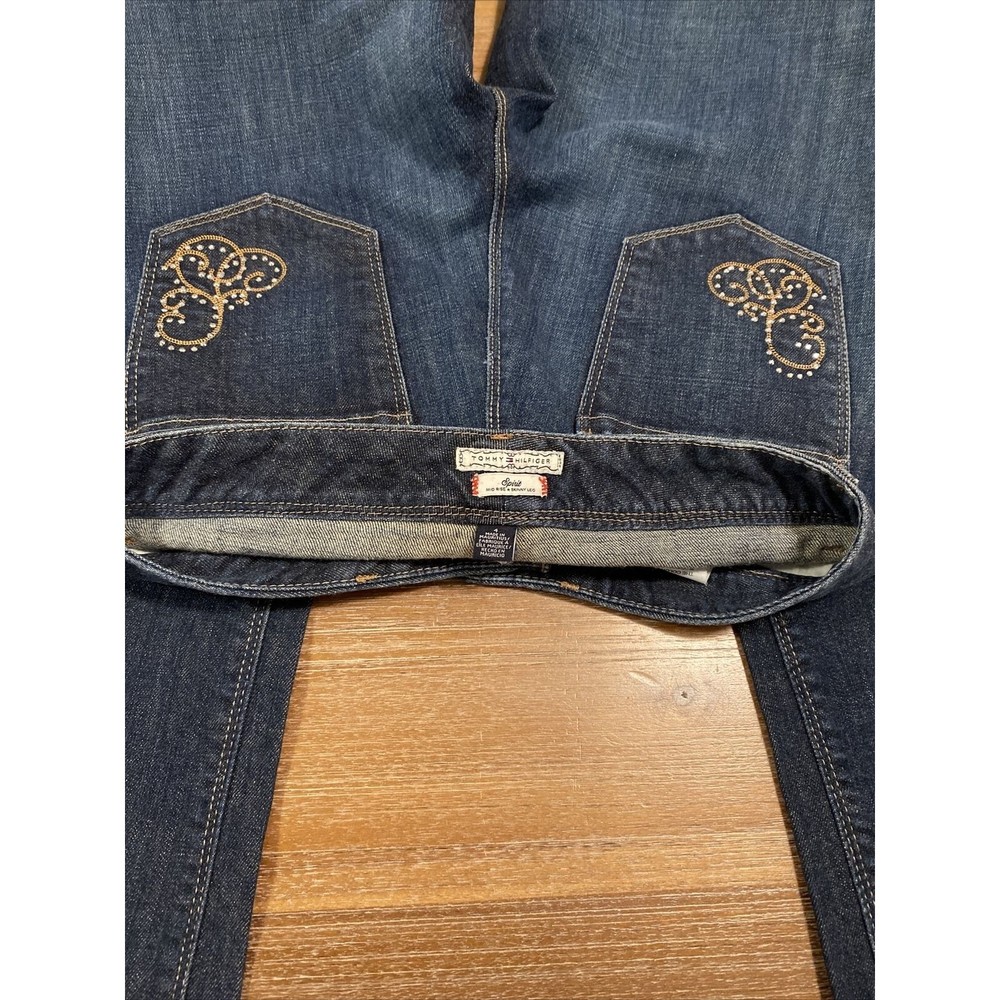 Tommy Hilfiger Spirit Jeans 4 X 30 Straight w Bling on the back pockets